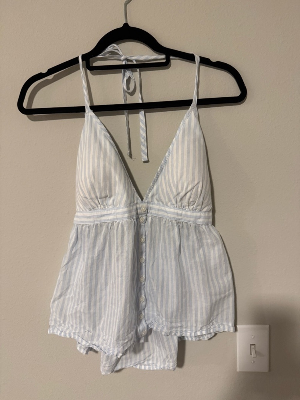 Hollister Blue & White Striped Tank